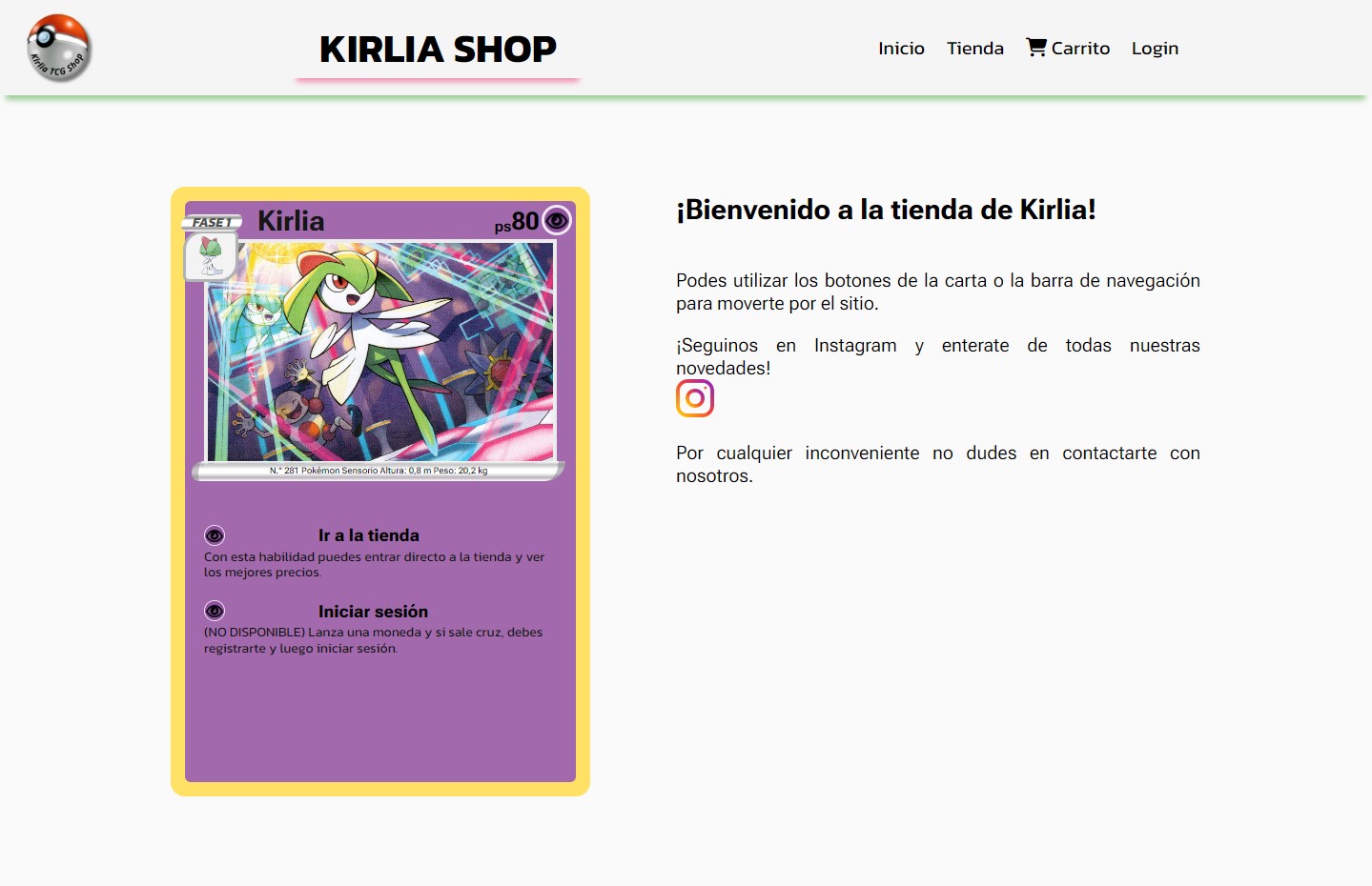 Kirlia Shop
